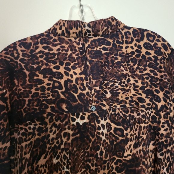 One Teaspoon Big Leopard Print Ladies Blouse Size Medium New with Tag - Picture 6 of 11